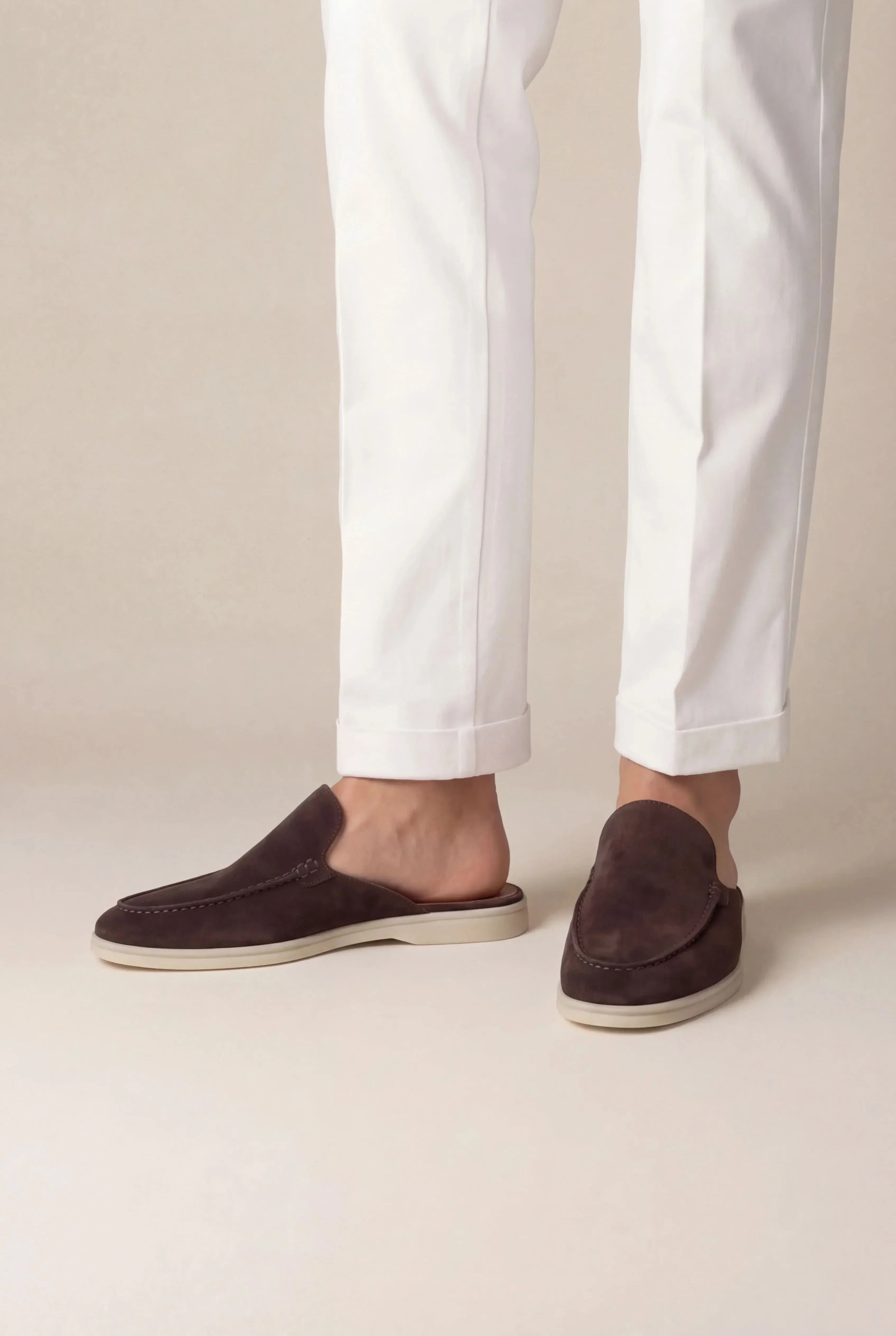 Riviera | Mule Scamosciata Marrone