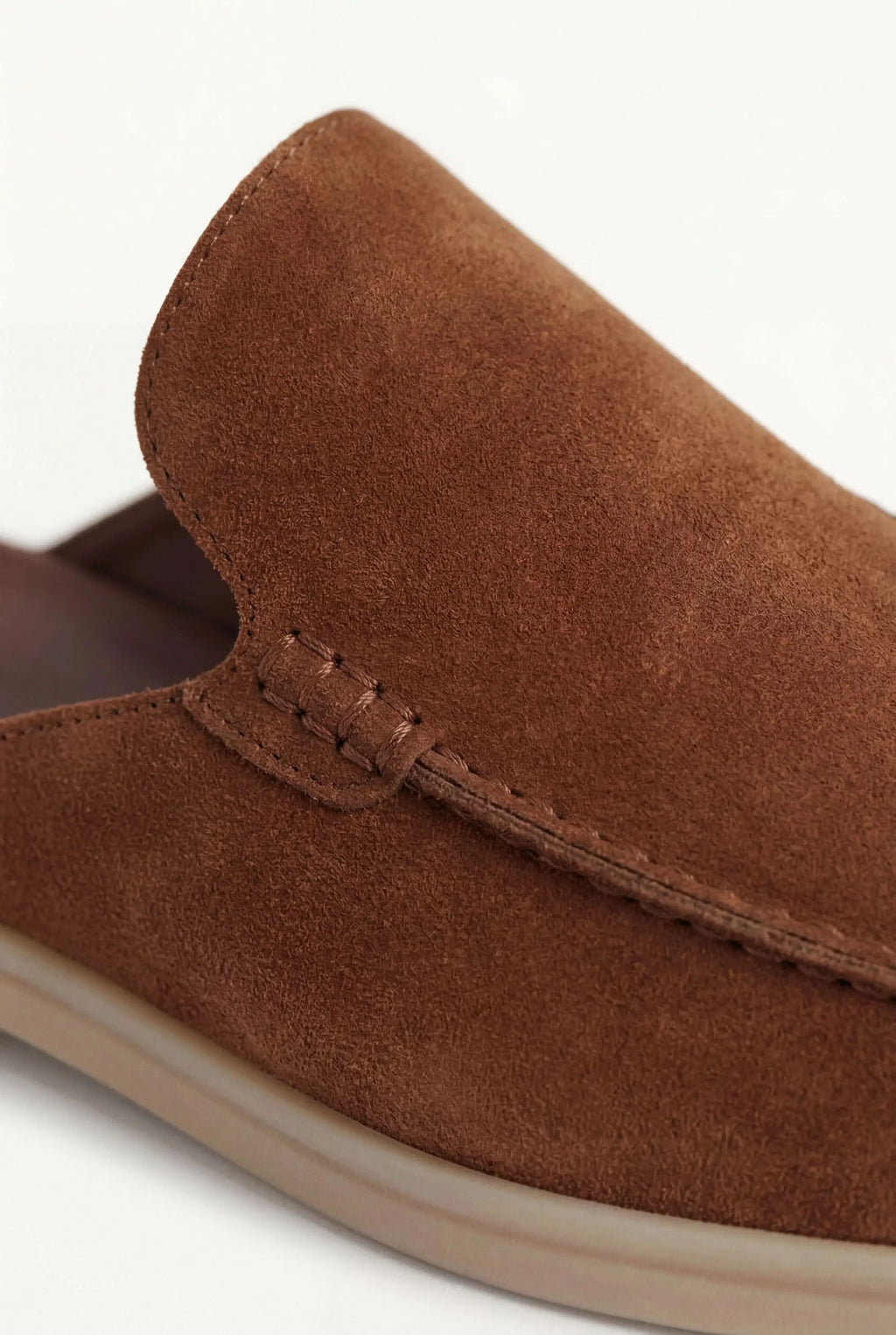 Riviera | Mule in Camoscio Marrone