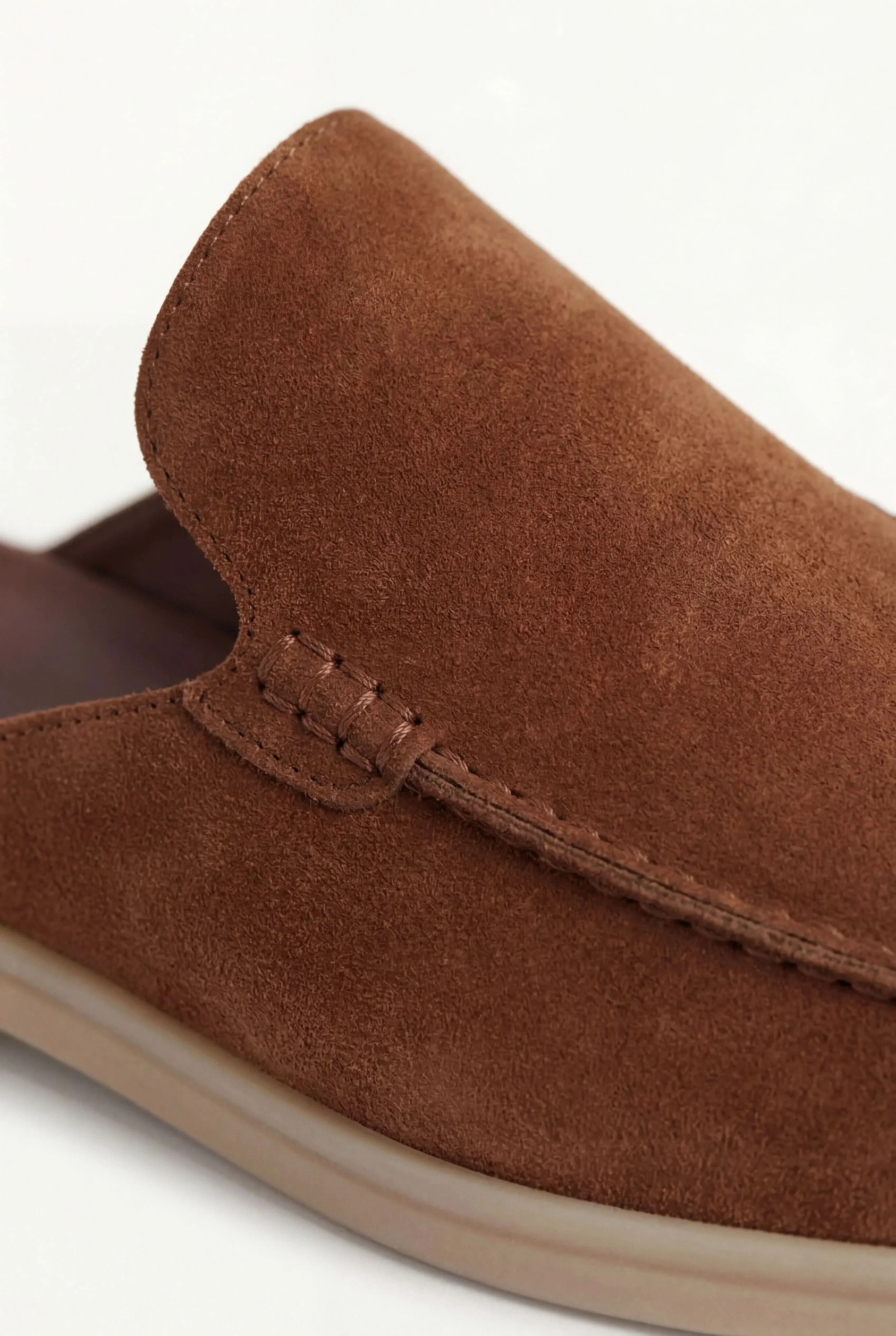 Riviera | Mule in Camoscio Marrone