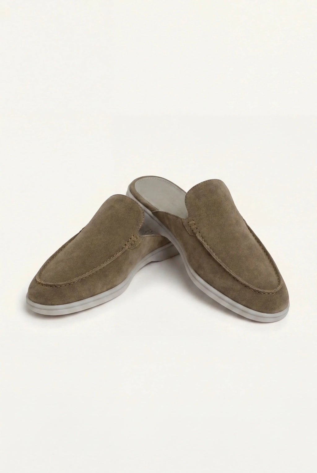 Riviera | Mule in Pelle Scamosciata Color Oliva