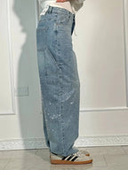 Jeans a Zampa con Strass