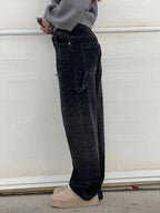 Jeans a Zampa con Strass