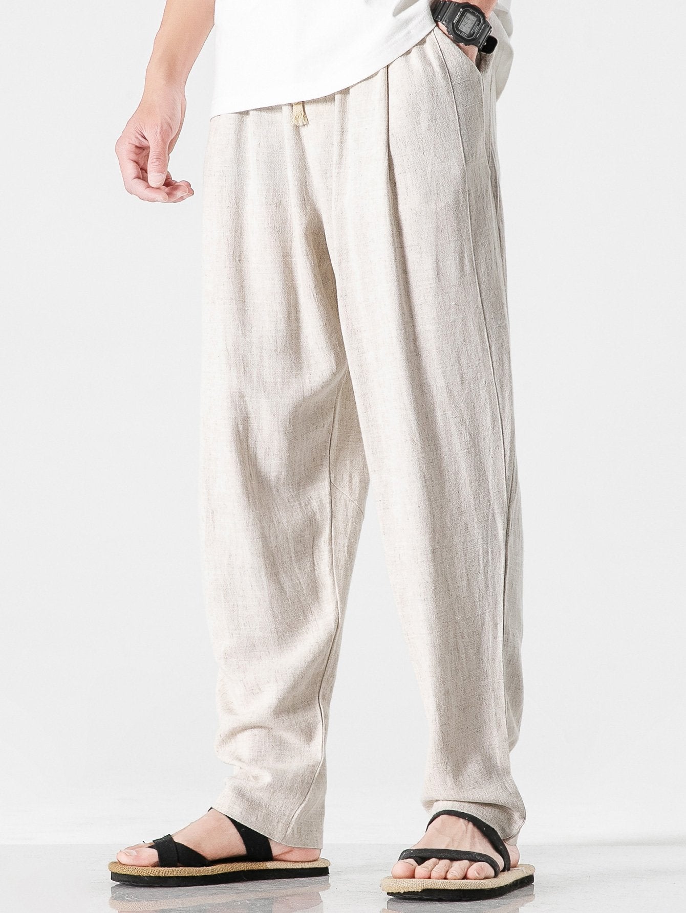 Matera | Pantaloni Relaxed in Lino e Cotone