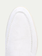 Classic | Mocassini in Camoscio Bianco Perla