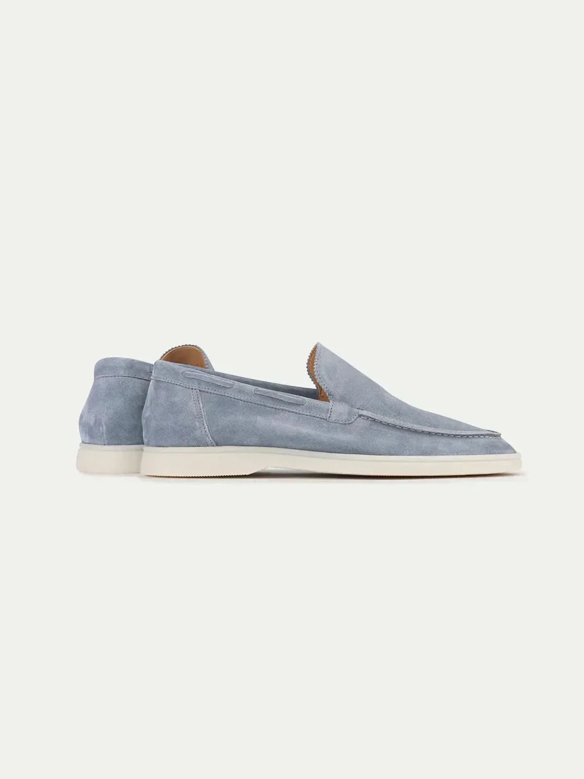 Classic | Mocassini in Pelle Scamosciata Azzurro