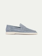Classic | Mocassini in Pelle Scamosciata Azzurro