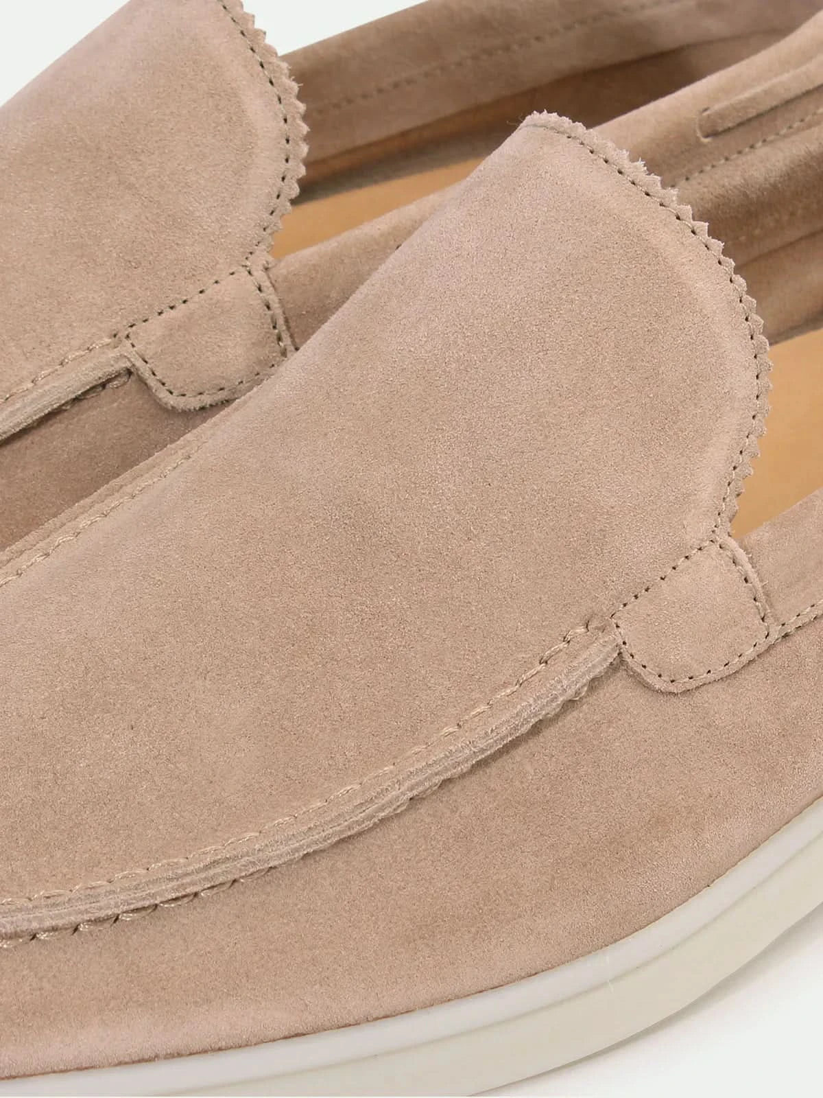 Classic | Mocassini in Pelle Scamosciata Beige
