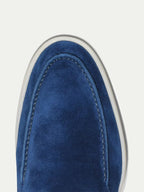 Classic | Mocassino in Pelle Scamosciata Blu Berry