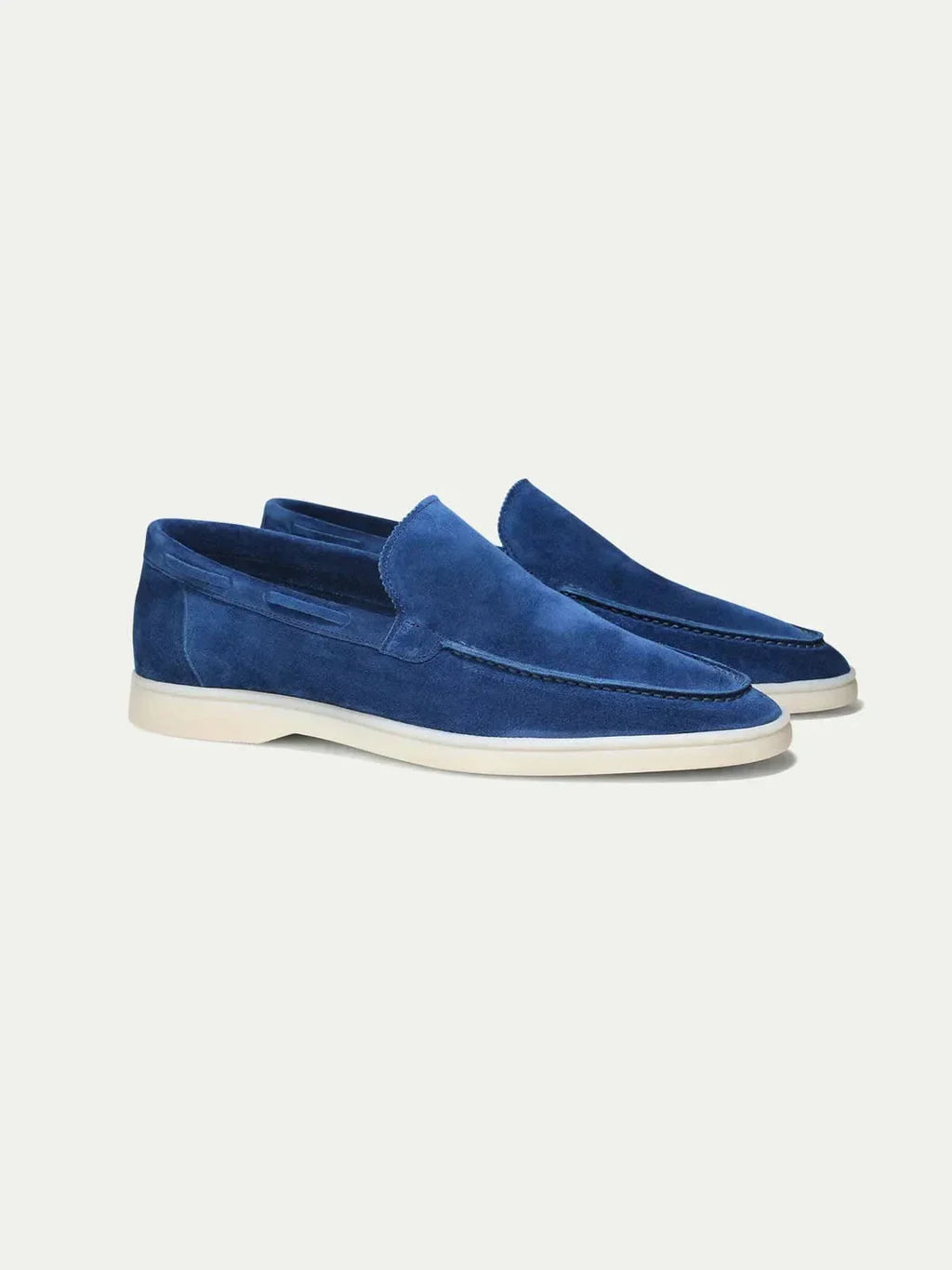 Classic | Mocassino in Pelle Scamosciata Blu Berry