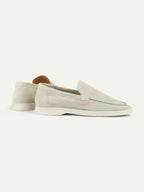 Classic | Mocassini in Pelle Scamosciata Color Crema