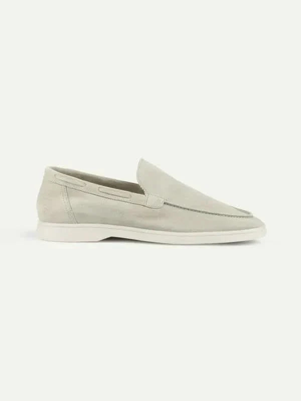 Classic | Mocassini in Pelle Scamosciata Color Crema