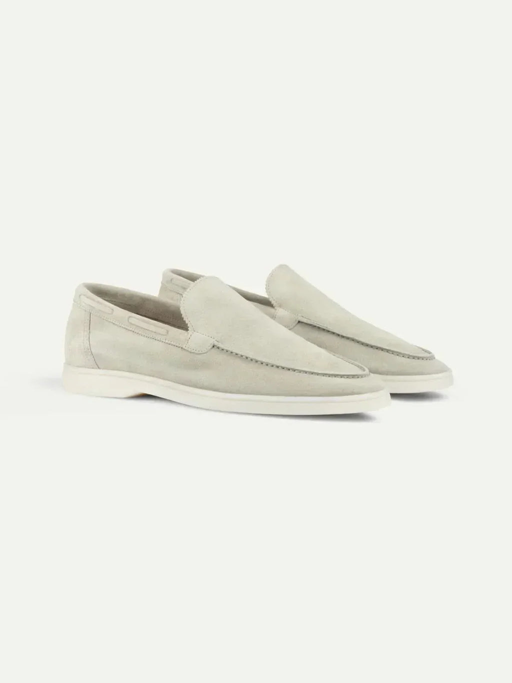 Classic | Mocassini in Pelle Scamosciata Color Crema