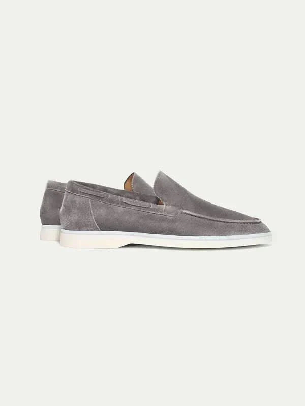 Classic | Mocassino in Pelle Scamosciata Grigio