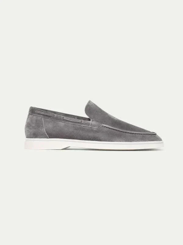 Classic | Mocassino in Pelle Scamosciata Grigio