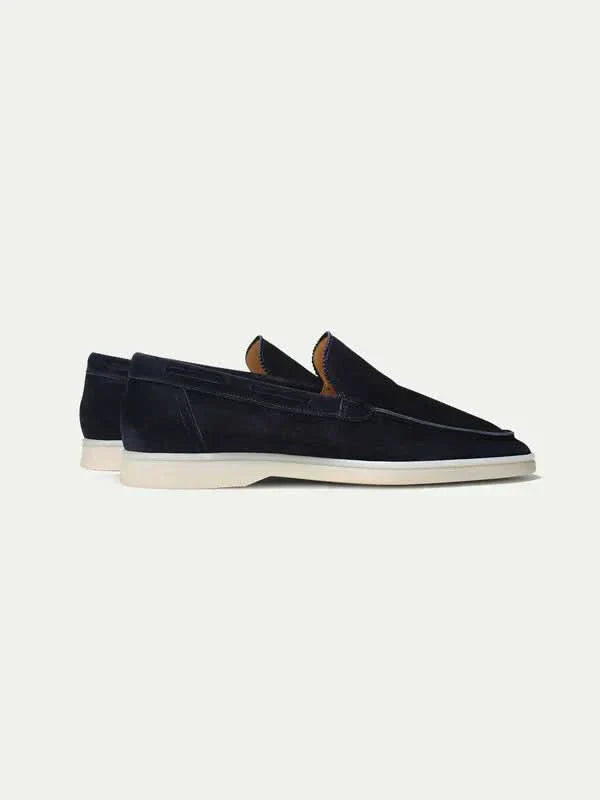 Classic | Mocassino in Camoscio Blu Navy
