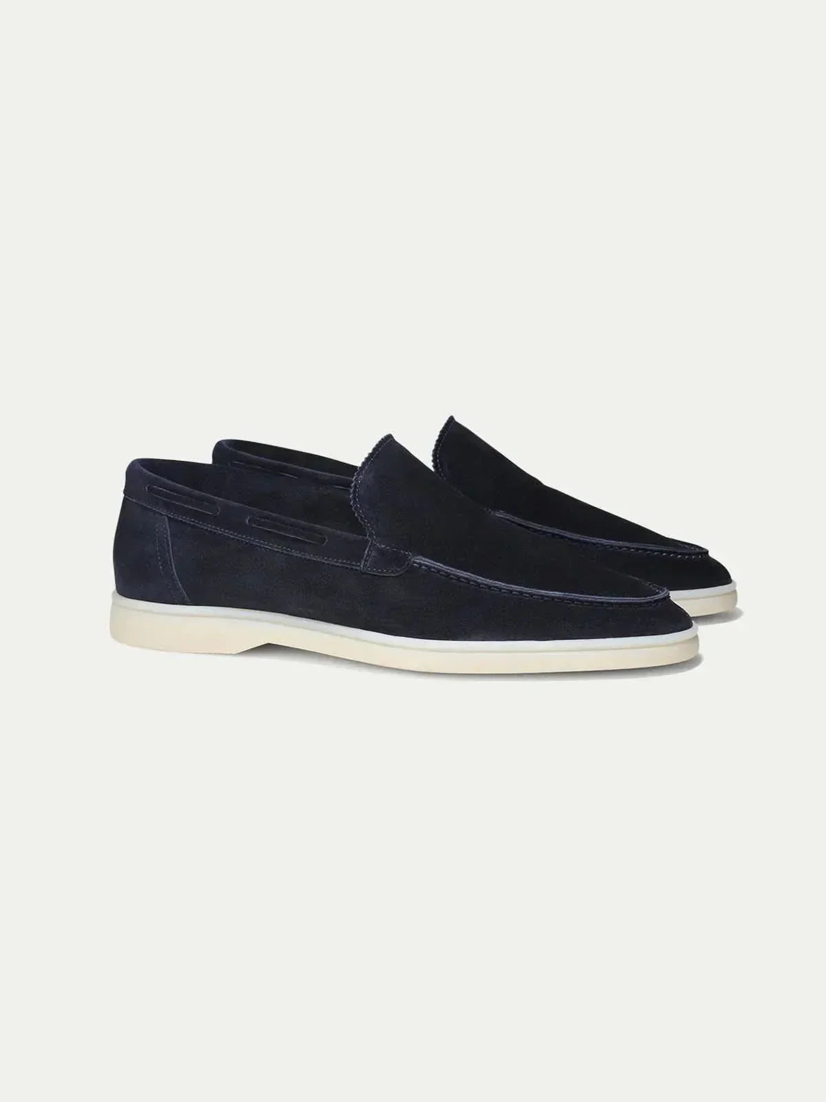 Classic | Mocassino in Camoscio Blu Navy