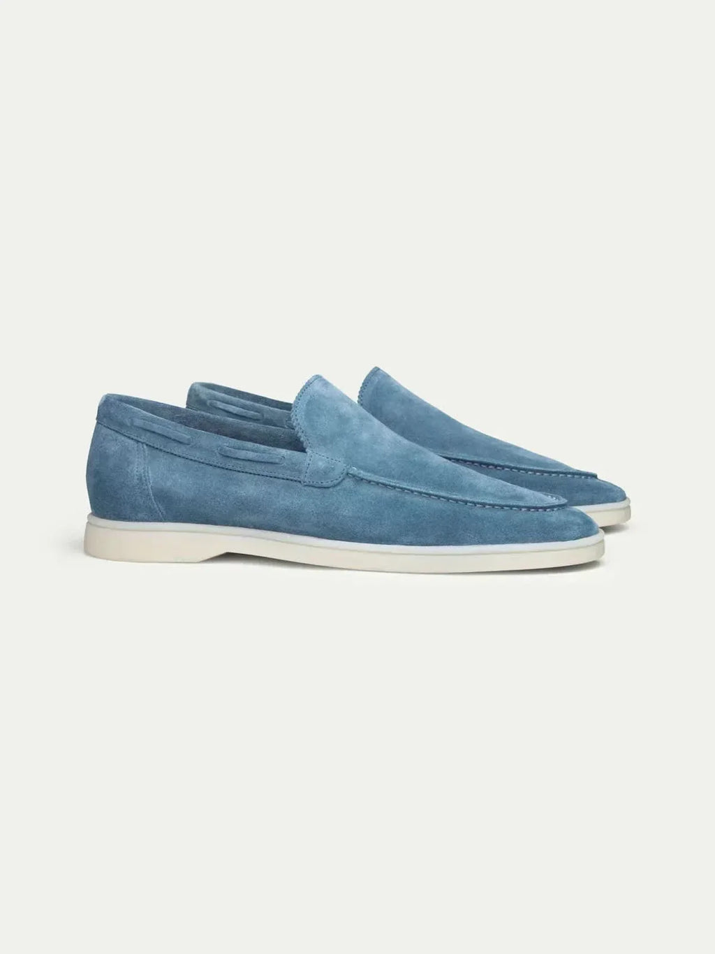 Classic | Mocassino in Pelle Scamosciata Blu Oceano