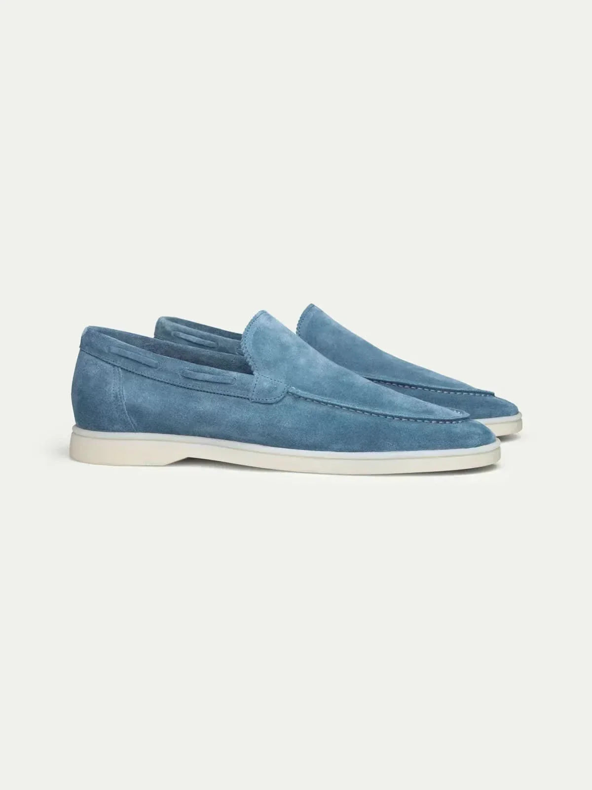 Classic | Mocassino in Pelle Scamosciata Blu Oceano