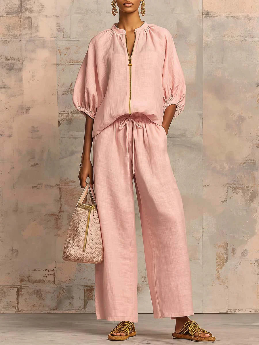 Alba | Completo Camicia Relax e Pantalone Ampio