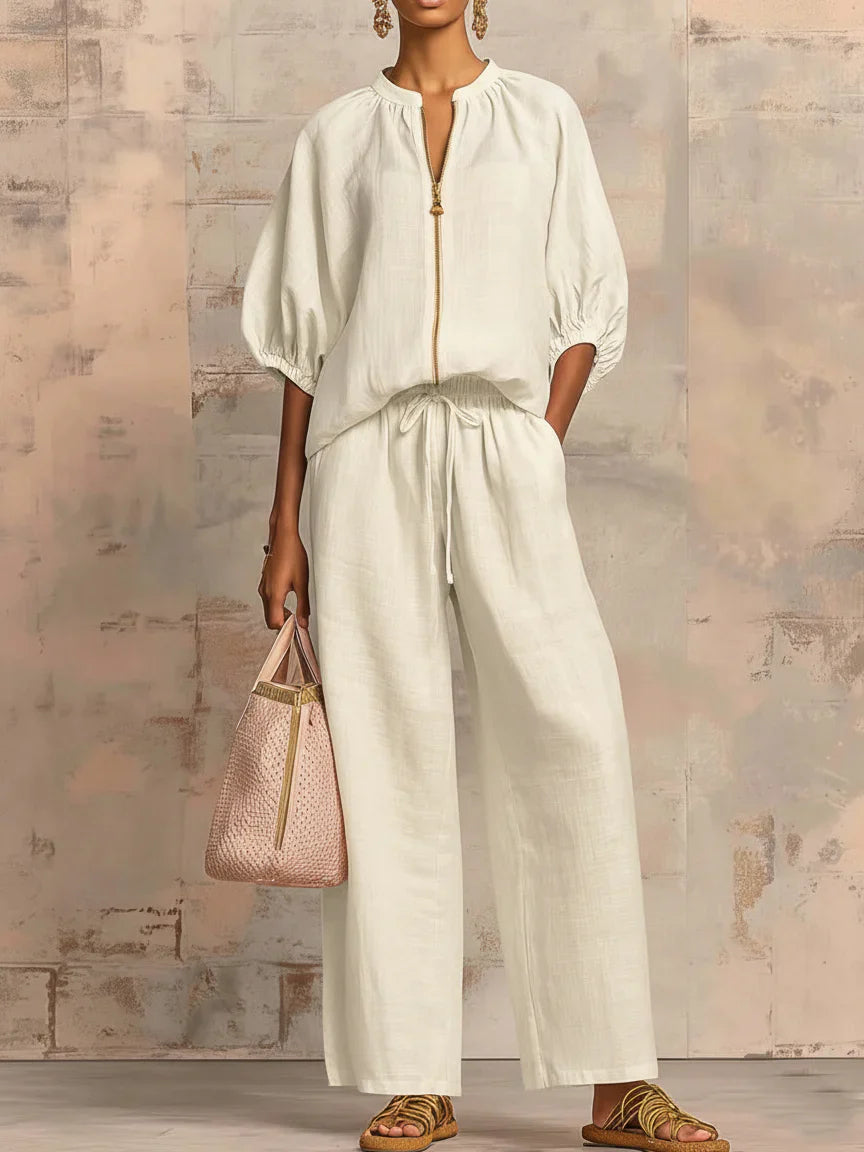 Alba | Completo Camicia Relax e Pantalone Ampio