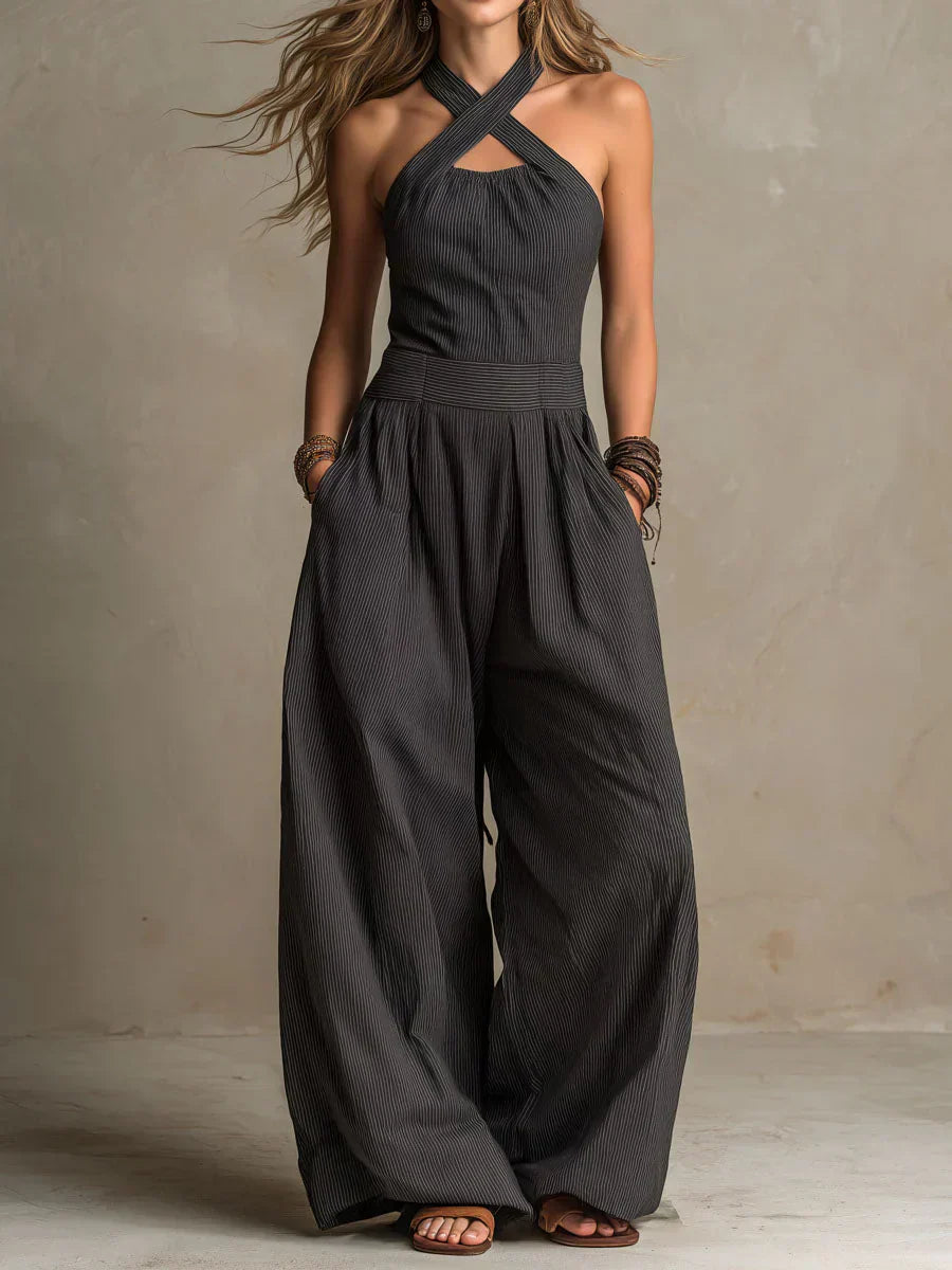 Ariana | Tuta Elegante Scollo Incrociato