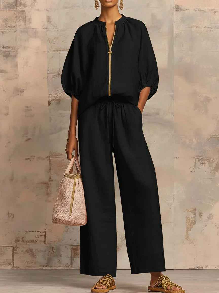 Alba | Completo Camicia Relax e Pantalone Ampio