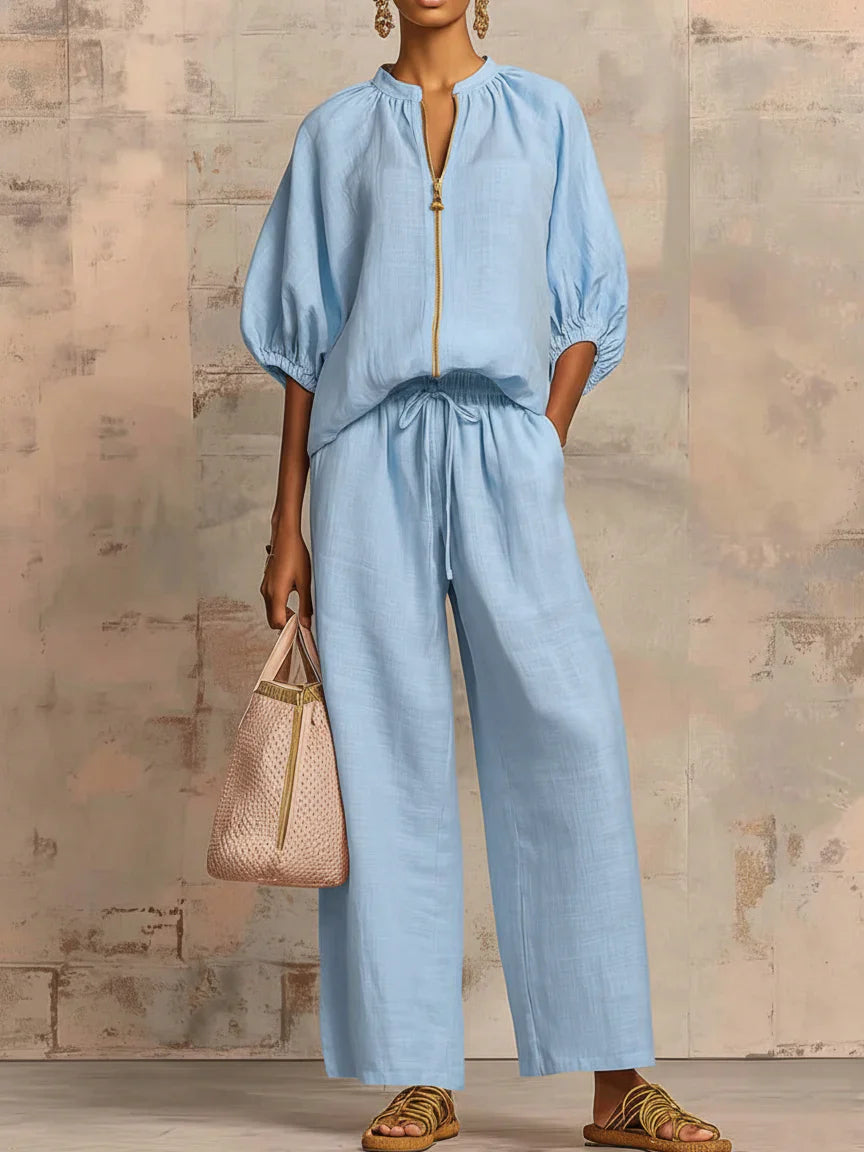 Alba | Completo Camicia Relax e Pantalone Ampio