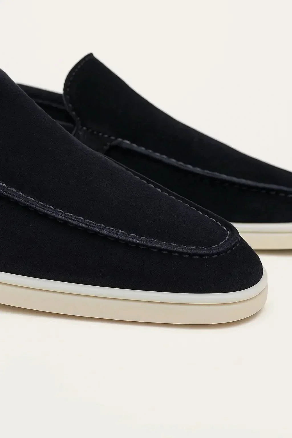 Classic | Mocassino in Camoscio Blu Navy