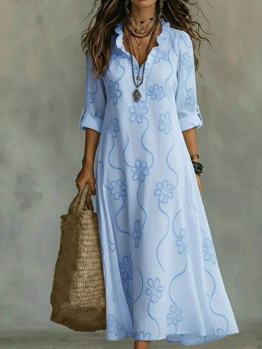 Sienna | Vestito Lungo Estivo a Fiori Stile Boho